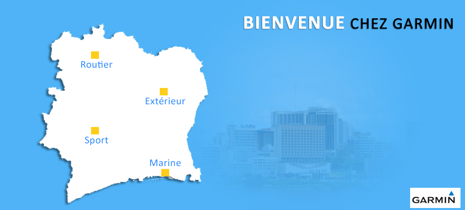 Bienvenue Garmin en Côte d'Ivoire